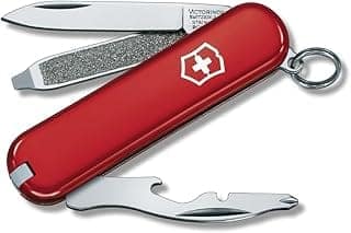 Victorinox Swiss Army Knife - Rally - 9 Functions, Multitool - Red, 58 mm