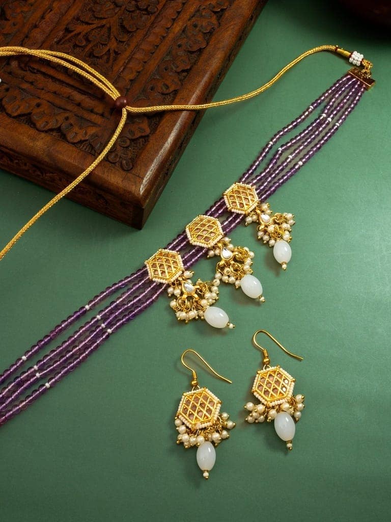 Morison Golden Dreams Necklace Set Luxury that Speaks Volumes