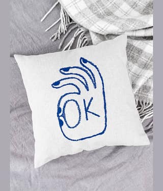 Houzzcode - Water Repellent White Polyester Pillow Covers 40x40x3 ( Pack of 1 )
