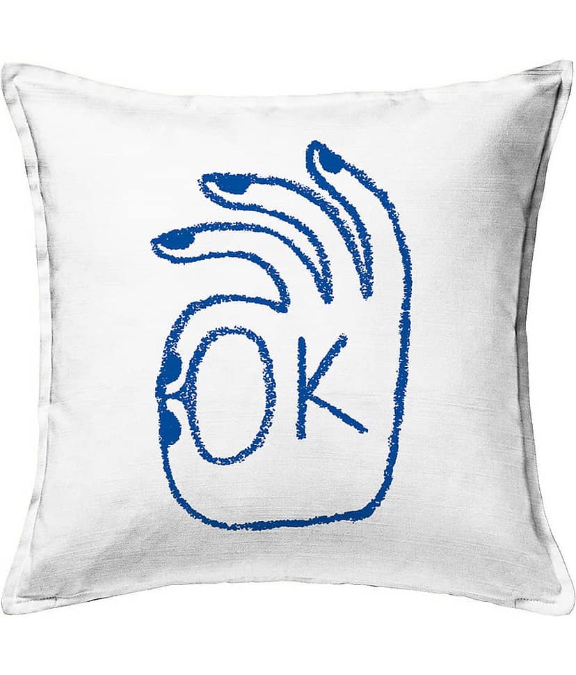 Houzzcode - Water Repellent White Polyester Pillow Covers 40x40x3 ( Pack of 1 ) view 2