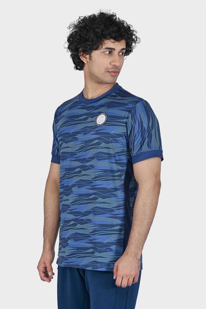 Blue Camo Crew Neck view 5