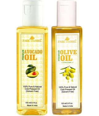 Park Daniel Premium Olive & Avocado Oil(200 ml) 100% Pure & Natural 100 ml Pack of 2