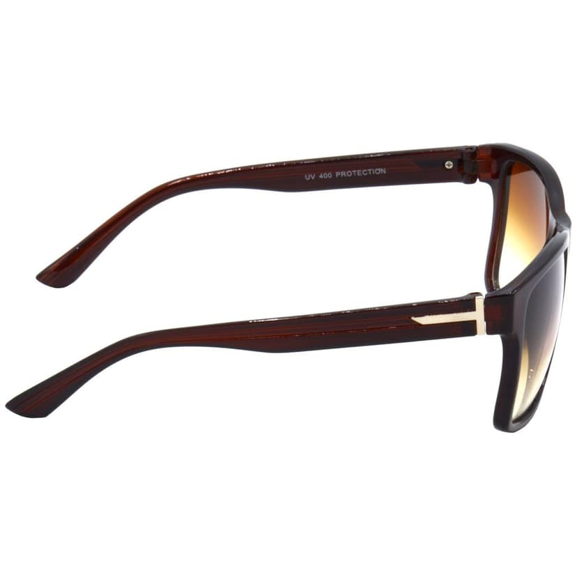 Hrinkar Brown Rectangular Cooling Glass Brown Frame Best Sunglasses for Men & Women - HRS468-BWN-BWN view 3