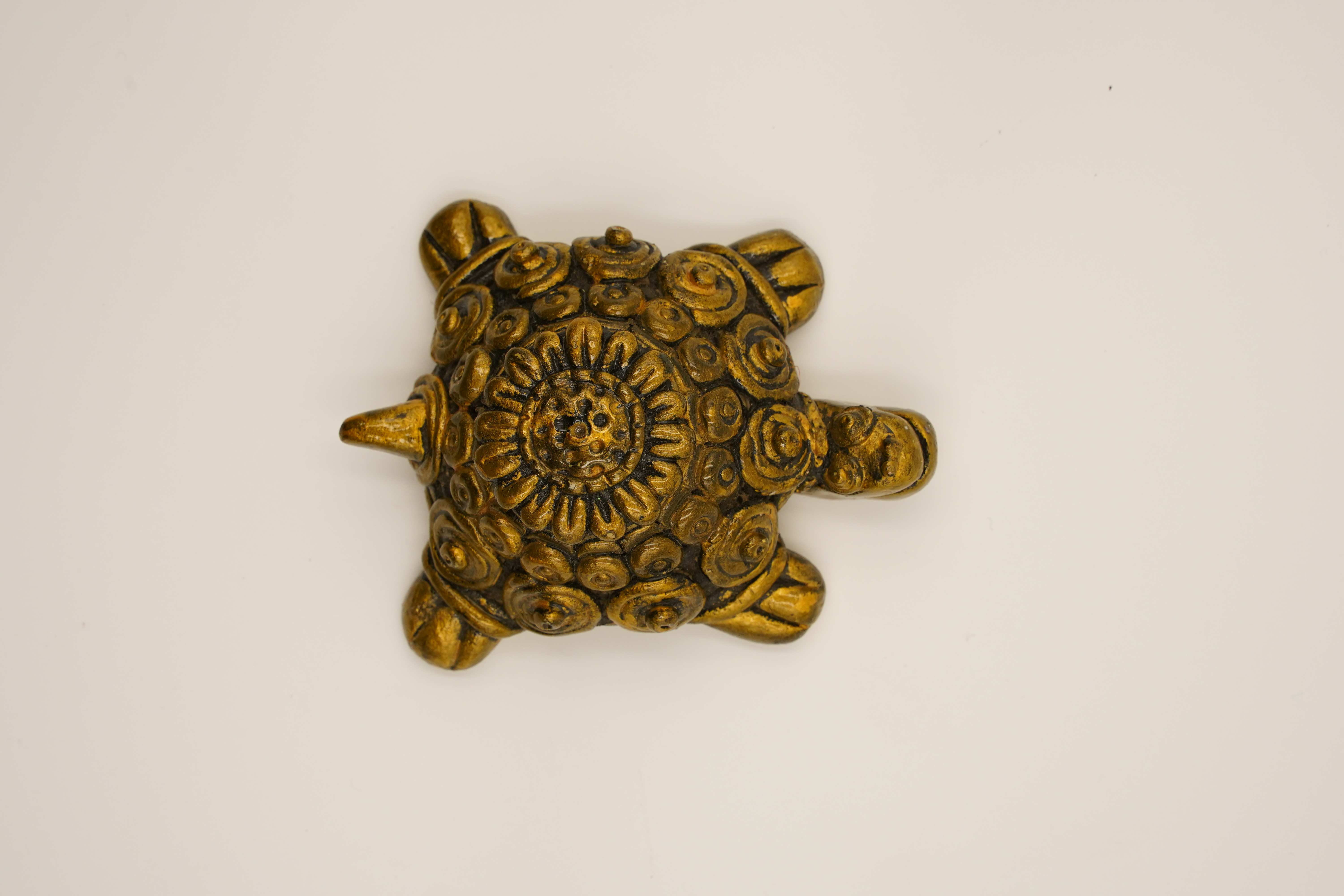 Handmade Dhokra Art Turtle Figurine for Traditional Home Decoration view 3