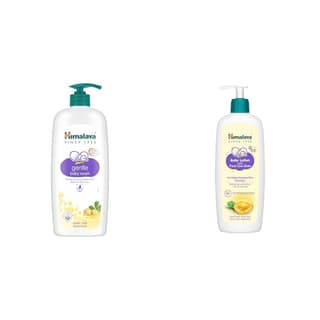 Himalaya Gentle Baby Wash (600ml) + Himalaya Baby Lotion with Pure Cow Ghee & pH 5.5 (400 ml) Himalaya Gentle Baby Wash (600ml) + Himalaya Baby Lotion with Pure Cow Ghee & pH 5.5 (400 ml) - 2 piece Set