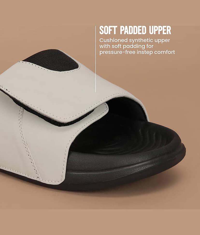 Avant PlushStep Grey Men's Slide Flip Flop view 4