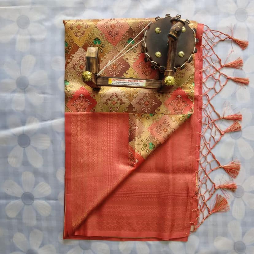 Silk Cotton Saree with Blouse