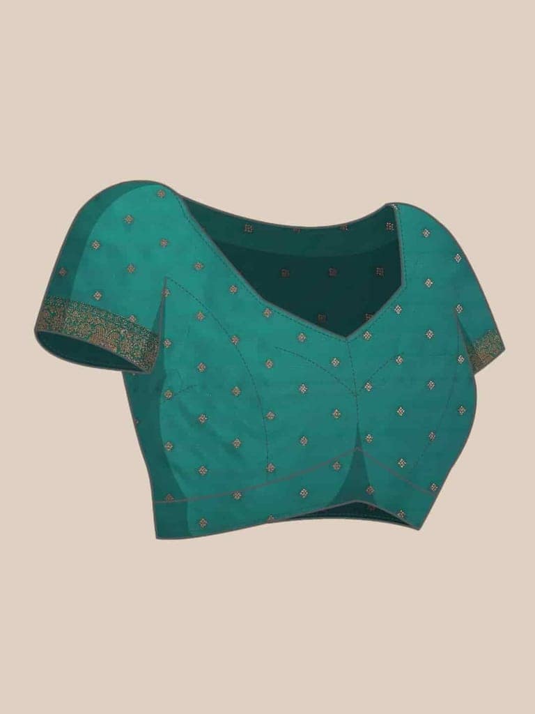 Women's Banarasi Art Silk Saree With Unstiched Blouse Piece view 6
