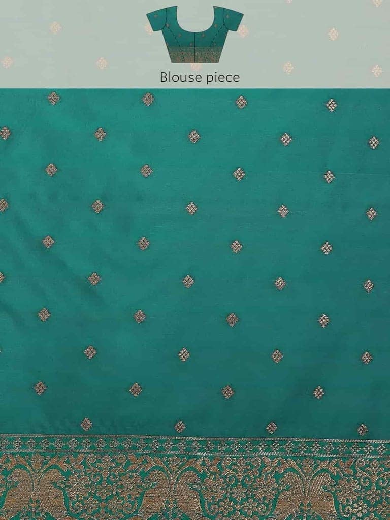 Women's Banarasi Art Silk Saree With Unstiched Blouse Piece view 7