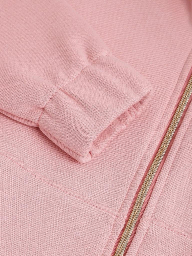 Richlook Women Pink Full Zipper Sweatshirt view 7