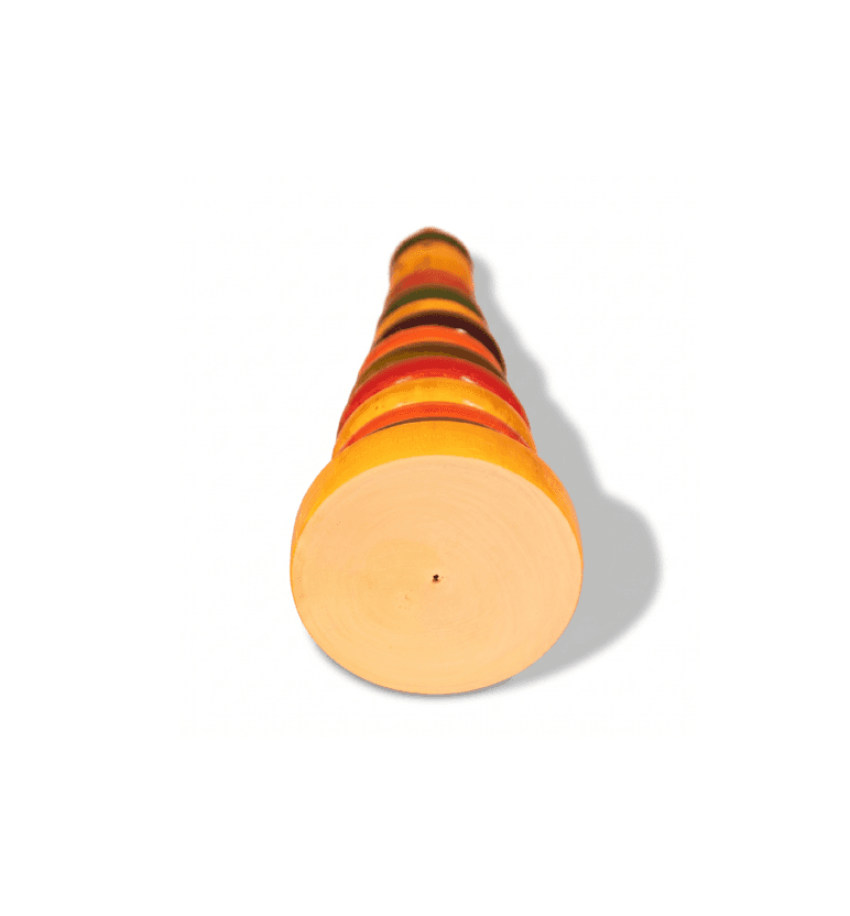 Handcrafted Wooden Stacking Ring Toy view 3