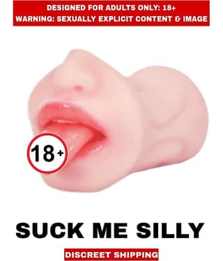Adult Sex Toys Real Fell Mouth Suck Me Silly Silicon Masturbator Mini Doll For Men