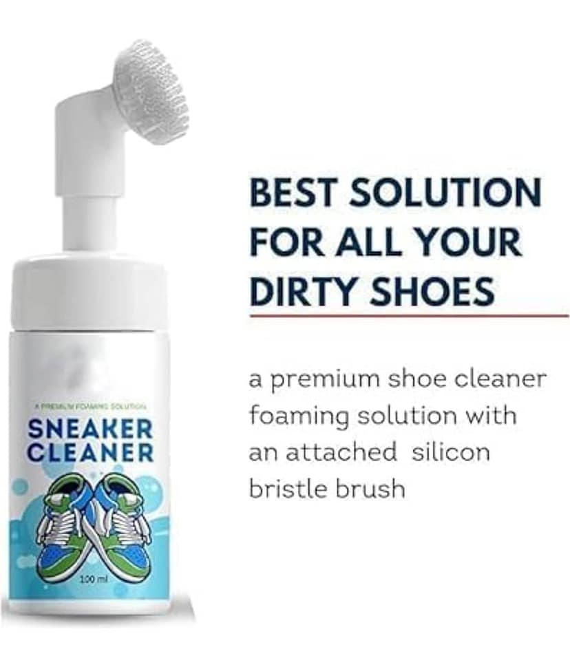 Premium Shoe Cleaning Foam with Brush Sneaker Cleaner for White Shoes and Everyday Footwear view 3