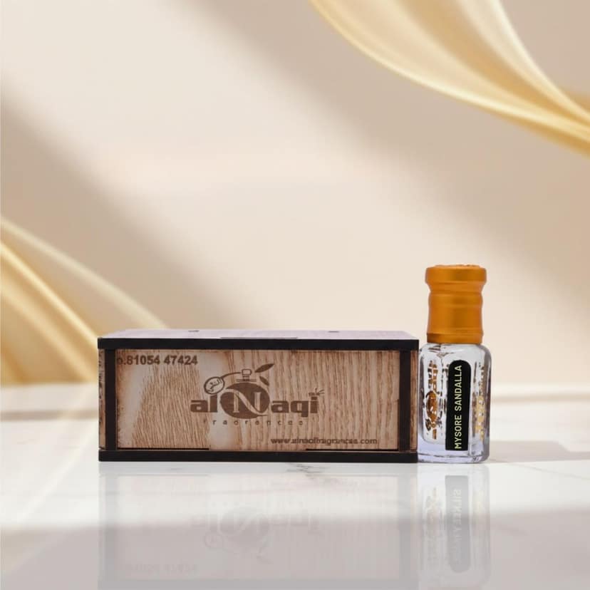 alNaqi Mysore-Sandal 12ml - Sandalwood-Attar-Fragrance, No Alcohol Concentrated Scent, Luxury Arabian Oil, Original Unisex-Ittar view 3