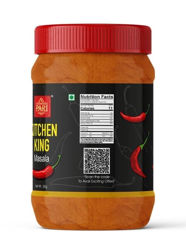 Pari Kitchen King Masala Powder | Blended Spice Mix | Indian Spice | Pure & Hygiene | 100% Fresh and Natural | (Pack of 1 x 2000g) view 4