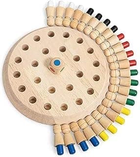 ToyTastic Wooden Memory Match Stick Chess Game, BLOWEST Colorful Memory Chess, Funny Block Board Game, Early Educational Toy, Brain Training Games for Kids