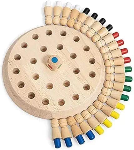 ToyTastic Wooden Memory Match Stick Chess Game, BLOWEST Colorful Memory Chess, Funny Block Board Game, Early Educational Toy, Brain Training Games for Kids view 2