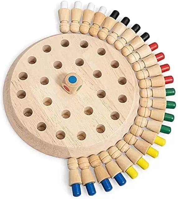 ToyTastic Wooden Memory Match Stick Chess Game, BLOWEST Colorful Memory Chess, Funny Block Board Game, Early Educational Toy, Brain Training Games for Kids view 3