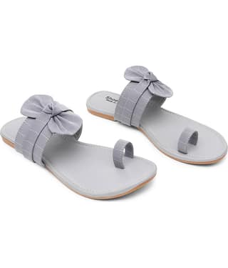 Shoestail Gray Flats