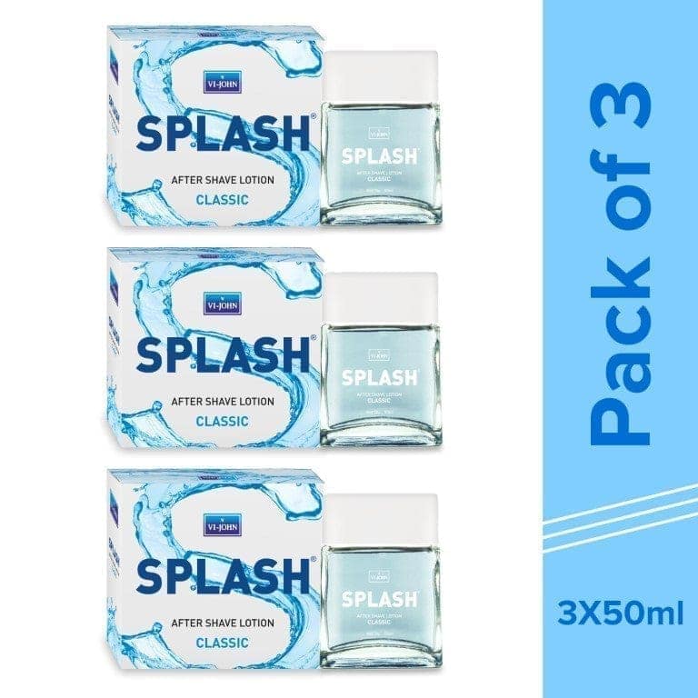 VI-JOHN After Shave Lotion Splash 50 ML (Pack of 3) view 3
