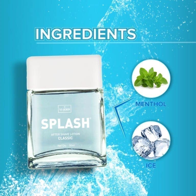 VI-JOHN After Shave Lotion Splash 50 ML (Pack of 3) view 7