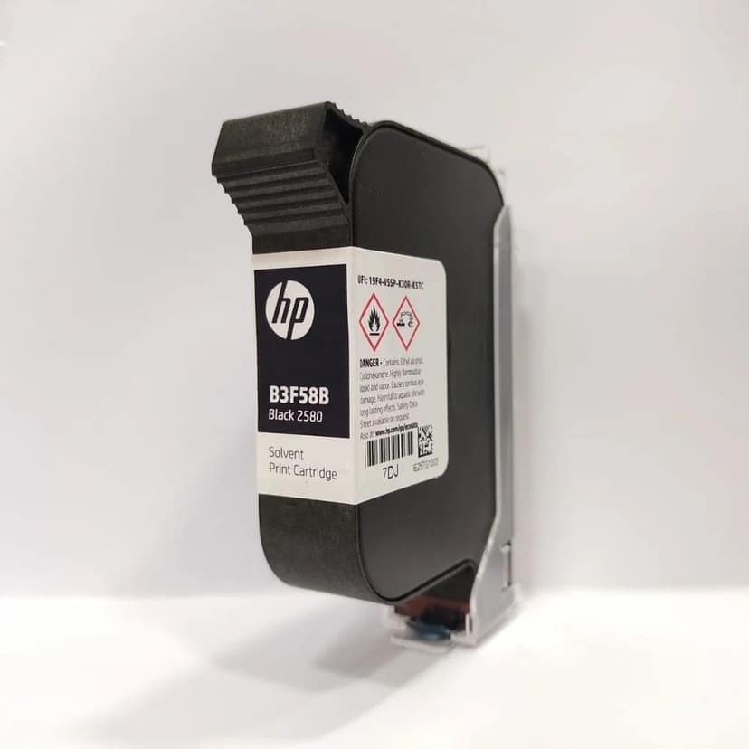HP 2580 Black Solvent Ink Cartridge (B3F58B) for HP DesignJet 2580 Printer view 2