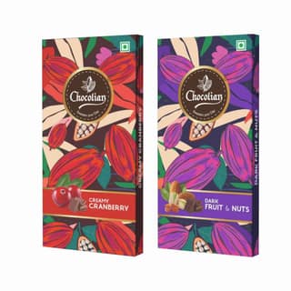 Chocolian Bakers Creamy Cranberry & Dark Chocolate with Fruit & Nut | Dark Chocolate | 100% Veg | Eggless |