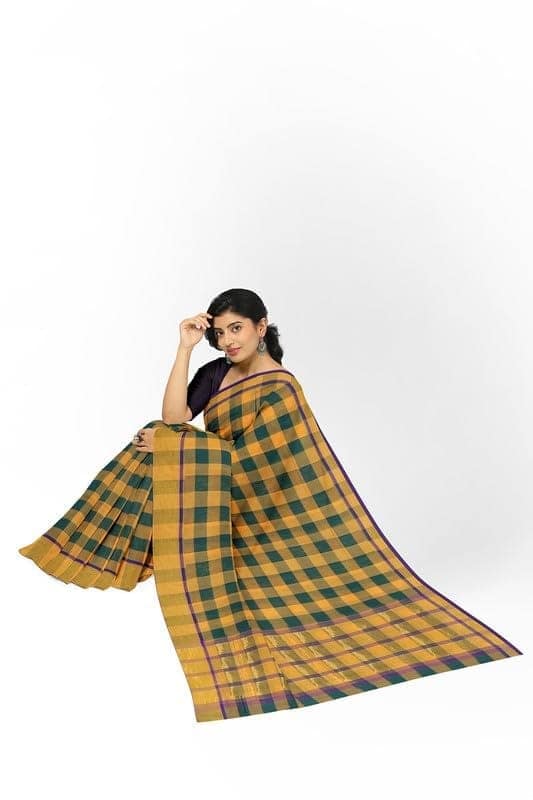APCO Handloom (A Andhra Pradesh Govt Emporium)- Women's Traditional Pure Handloom Madhavaram Cotton Saree | MDCS0001 view 4