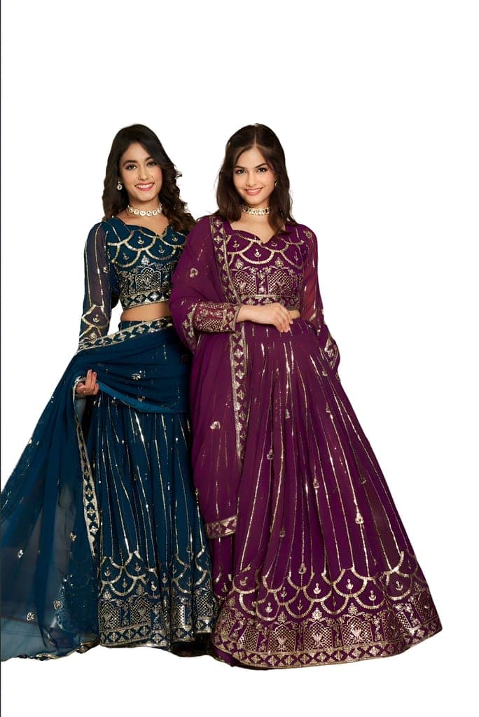 Lehenga choli Readymade Full Stitched For Wedding bridal chaniya choli ready to wear partywear view 2