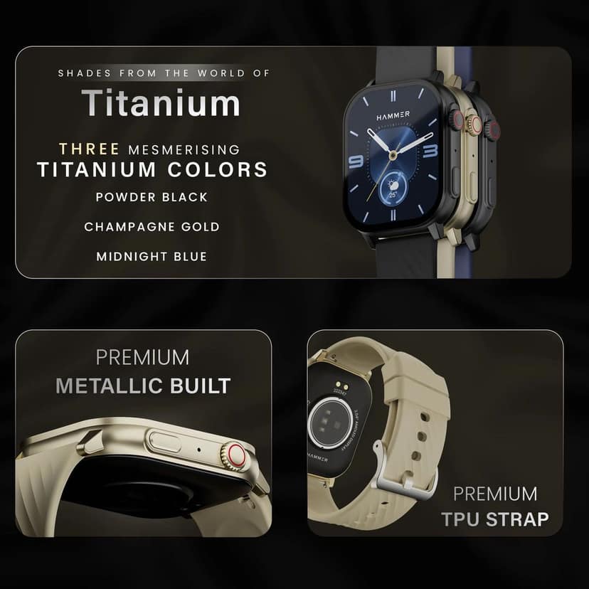 Hammer Arctic 2.04" Super Amoled Display Bluetooth Calling Smartwatch view 10