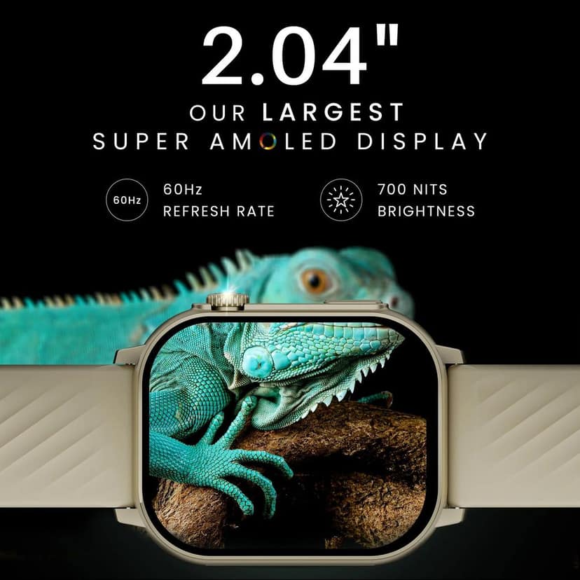 Hammer Arctic 2.04" Super Amoled Display Bluetooth Calling Smartwatch view 5