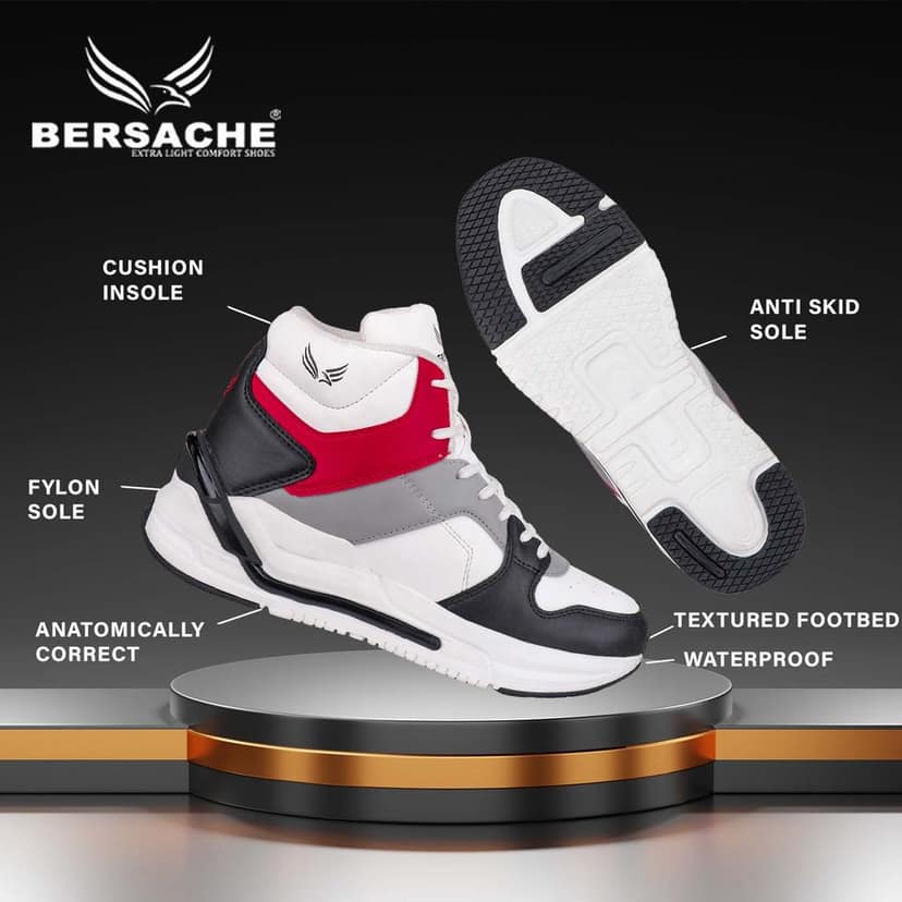 Bersache Sneaker, Loafers ,Casual With Extra Comfort Sneakers For Men's view 4