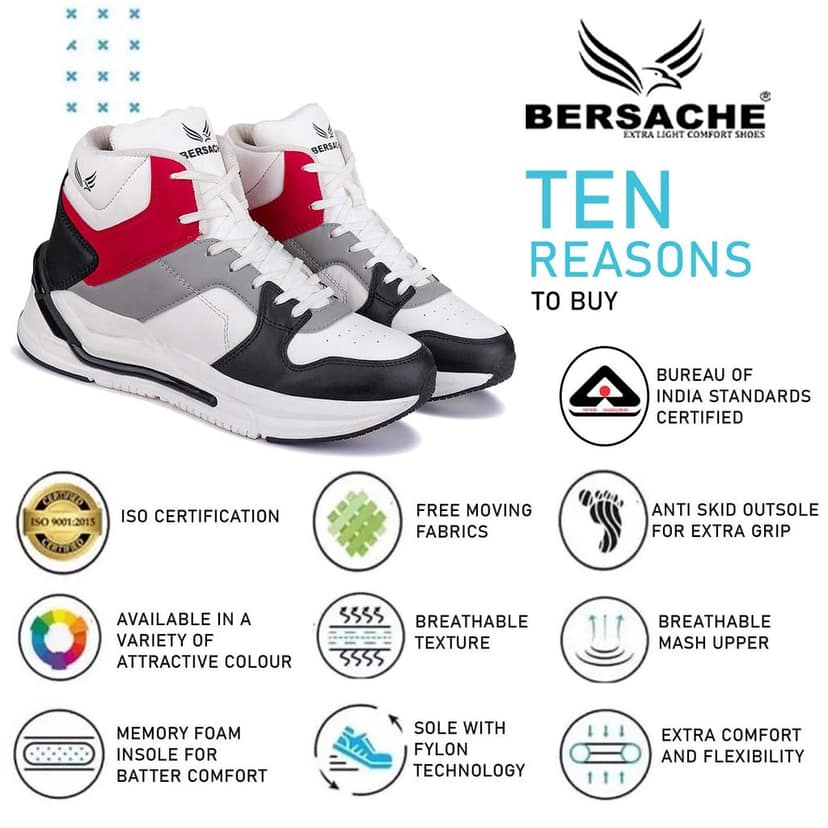 Bersache Sneaker, Loafers ,Casual With Extra Comfort Sneakers For Men's view 5