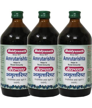Baidyanath Amrutarishta Bacterial Infection Liquid 220 Ml Pack of 3