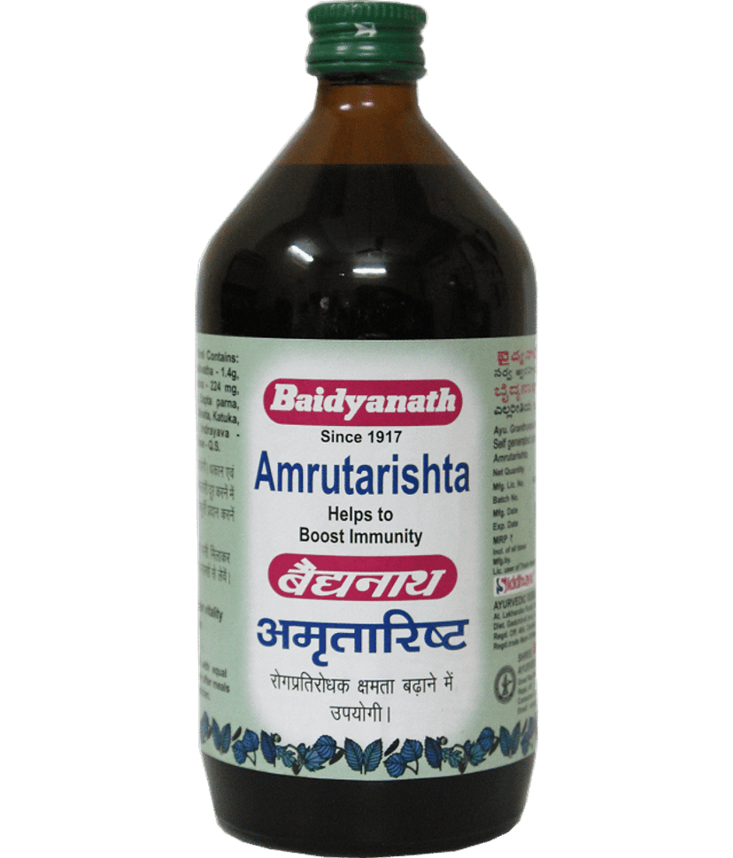 Baidyanath Amrutarishta Bacterial Infection Liquid 220 Ml Pack of 3 view 2
