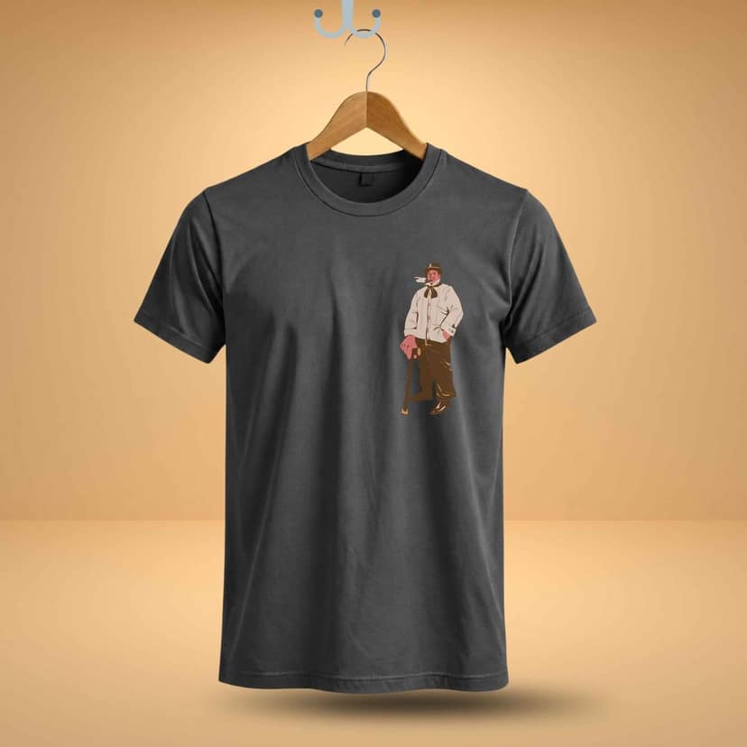 Trishoolin "Retro Gentleman" Anime Theme Graphic T-Shirt | Design 40012MB
