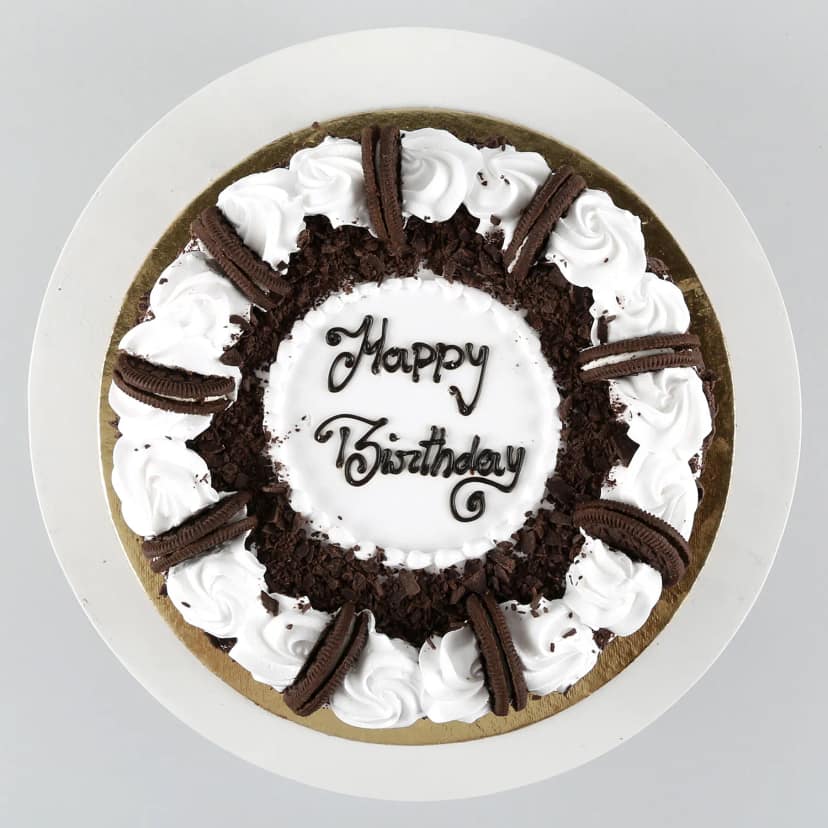 Birthday Special Black Forest Cake Half Kg view 5