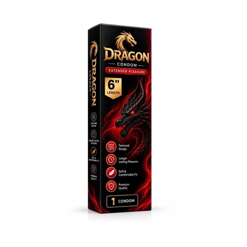 Dragon Condom – Bold Dragon Graphic Packaging