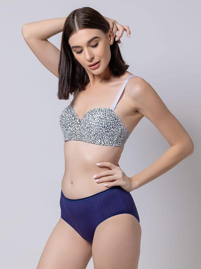 Peppy Lightly Padded Underwired Demi Cup Bra view 3