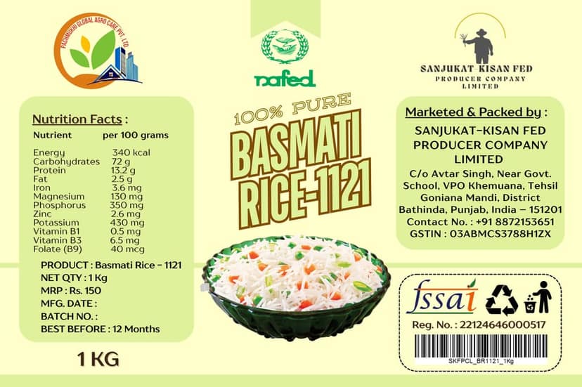 Basmati Rice - 1121 view 3