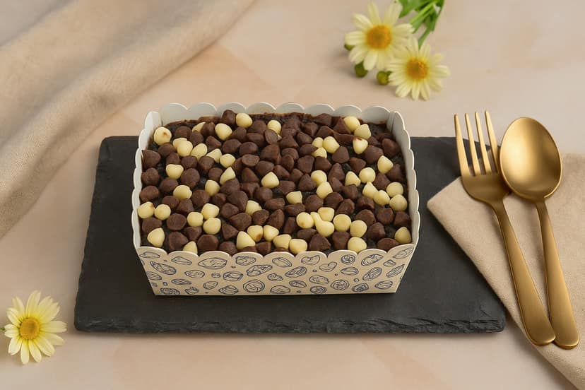Choco chip brownie