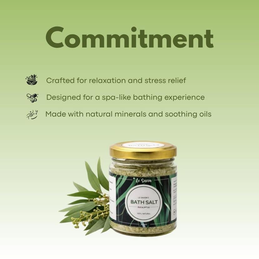Le Savon Eucalyptus Bath salts view 4