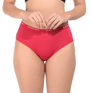 Bodymist Women's Cotton Hipster Panty (Pack of 3)
