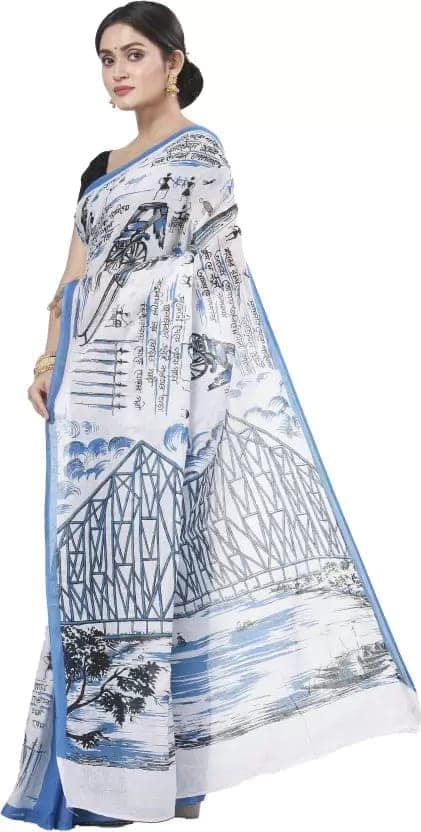 Sambalpuri Cotton Blend Saree (Multicolor) view 2