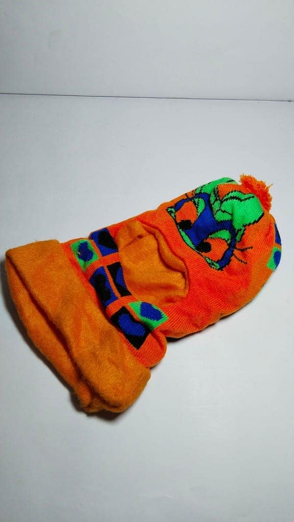 Kids Winter Warm Knitted Hat with Fleece Lining and Dinosaur Pattern view 3