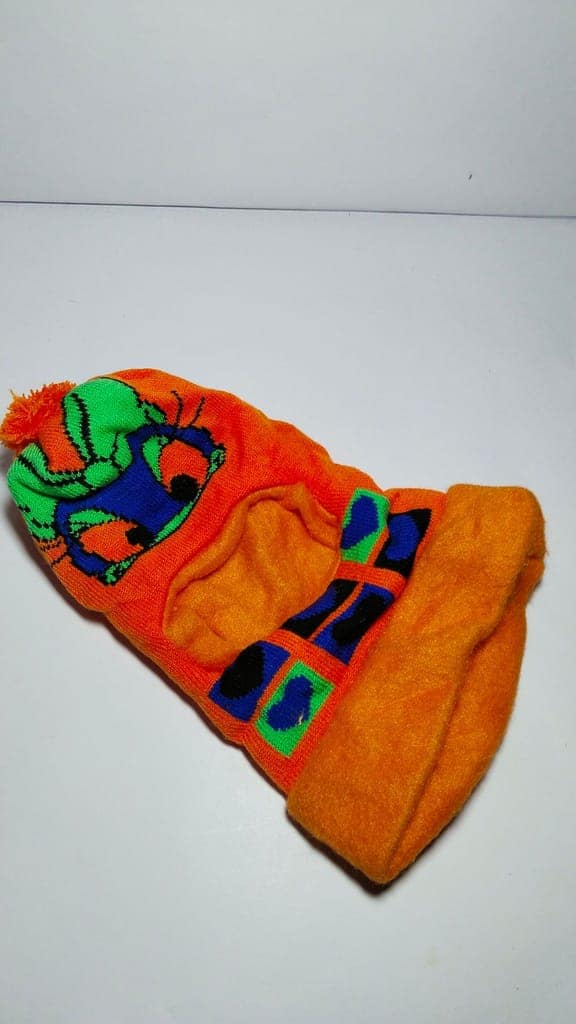 Kids Winter Warm Knitted Hat with Fleece Lining and Dinosaur Pattern view 4