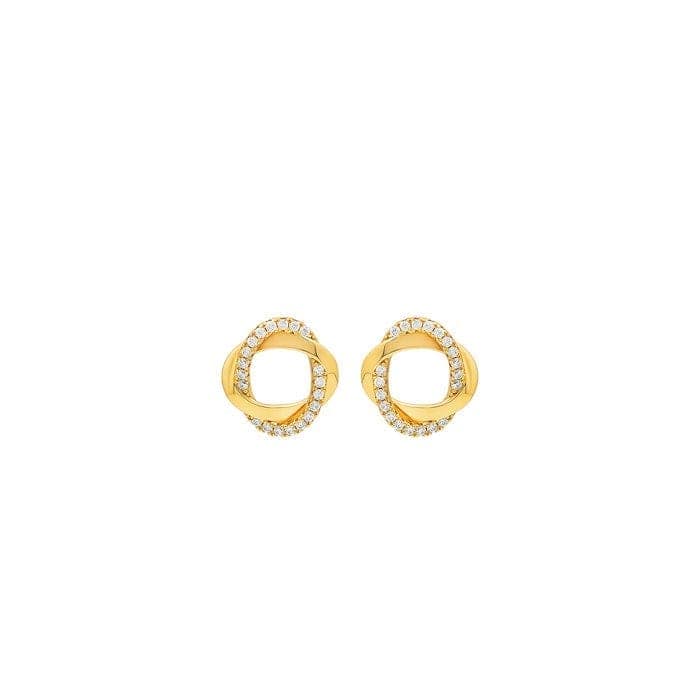 18k Gold Plated Silver Allure Earrings