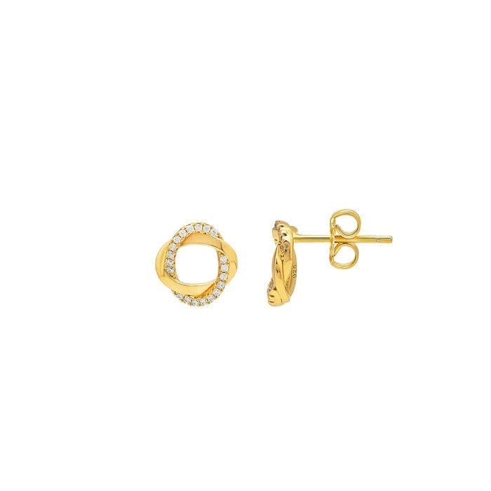 18k Gold Plated Silver Allure Earrings view 6