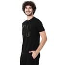 Mufti Black Leather Print Graphic Tee view 2
