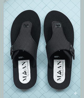 MAAN Black Men's Thong Flip Flop
